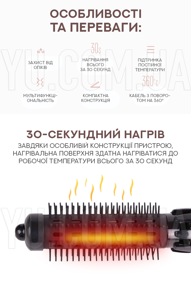 Фен-гребінець для волосся 4 в 1 Фен-гребінець для волосся 4 в 1